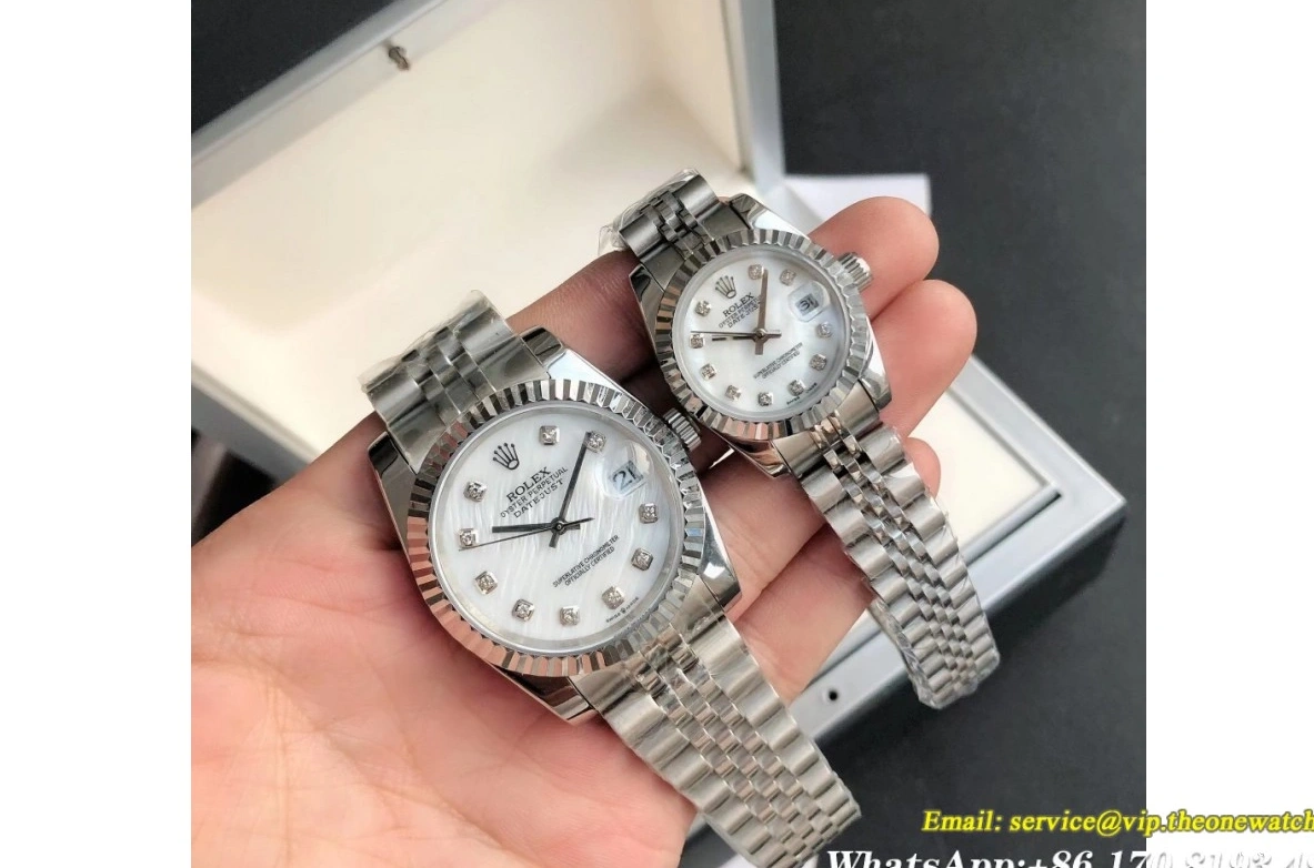 GDF MY8215 SS Dia Datejust SS 28mm White 36 Jub 0312